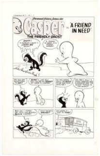 Casper the Friendly Ghost #7 Complete 5-Page Story Original Art (Harvey Comics, 1952).... (Total: 5 Original Art) | Heritage