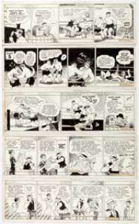 Frank Willard Moon Mullins Daily Comic Strip Original Art Group of 5 (News Syndicate, 1936).... (Total: 5 Original Art) | Heritage