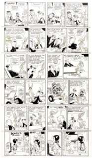 Ralph Heimdahl and Al Stoffel Bugs Bunny Consecutive Daily Comic Strip Original Art Group of 6 Consecutive (Warner... (Total: 6 Original Art) | Heritage
