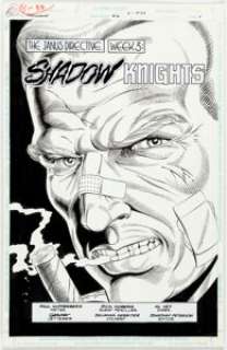 Rick Hoberg and Al Vey Checkmate #16 Partial Story "The Janus Directive, Part 3: Shadow Knights" Original Art and ... (Total: 14 Items)