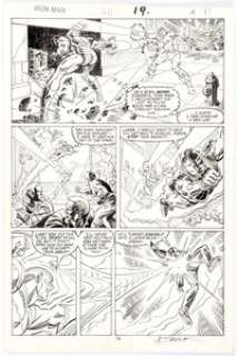 Alex Saviuk and Sam de la Rosa Iron Man #211 Story Page 15 Original Art (Marvel Comics, 1986).... | Heritage