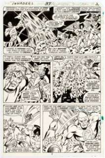 Alan Kupperberg, Rick Hoberg, and Chic Stone Invaders #37 Page 2 Original Art (Marvel, 1979)....