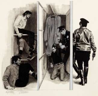 Noel Sickles Reader’s Digest: "A Wind of Madness: Canada’s Trial by Terror" Original Art (Trusted Media Brands, 19... | Heritage