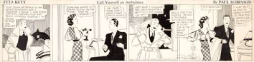 Paul Robinson Etta Kett Daily Comic Strip Original Art dated 10-11-32 (King Features/Central Press Assn., 1932)....