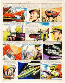 Don Harley Eagle Magazine V12#24 Story Page 2 "Dan Dare" Original Art dated 7-1-61 (Longacre Press, 1961)....