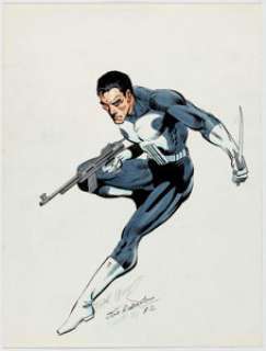 Frank Miller and Joe Rubinstein - Punisher Illustration Original Art (1982).... | Heritage