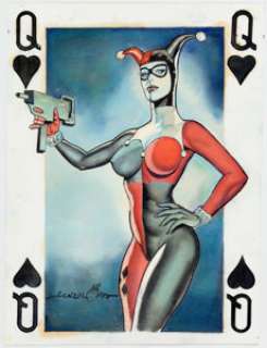 Gene Gonzales and Gonzalo Mayo - Big Barda and Harley Quinn Illustration Original Art Group of 3 (2010).... (Total: 3 Original Art)