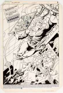 Alan Kupperberg Justice League of America #230 Splash Page 1 Original Art (DC, 1984).... | Heritage