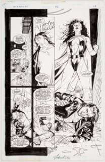 Stephen Sadowski and Keith Champagne Starman #56 Story Page 13 Original Art (DC, 1999)....