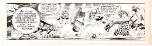  - Al McWilliams Davy Jones Daily Comic Strip Original Art Group of 3 (United Feature Syndicate, 1962).... (Total: 3 Original Art)