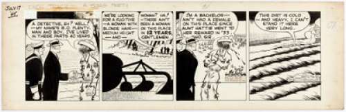 Chester Gould Dick Tracy Daily Comic Strip Original Art dated 7-17-45 (News Syndicate Co., 1945).... | Heritage
