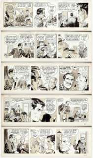 Bob Lubbers (as Bob Lewis) Secret Agent Corrigan Daily Comic Strip Original Art Group of 5 (King Features Syndicat... (Total: 5 Original Art) | Heritage