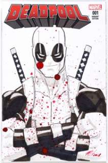 Mike Hawthorne Deadpool #1 Variant Sketch-Cover Illustration Original Art (Marvel, 2016) Condition: NM-.... | Heritage