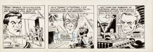 Dave Cockrum (attributed) Doc Savage Unpublished Daily Comic Strip Pitch Piece Original Art (unpublished, 1970s).... | Heritage