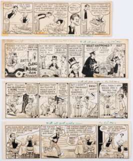  - Al Smith Mutt and Jeff Daily Comic Strip Original Art Group of 17 (McNaught Syndicate, 1956-73).... (Total: 17 Original Art)