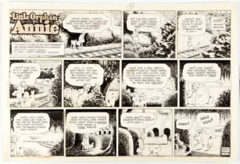 Harold Gray Little Orphan Annie Sunday Comic Strip Original Art dated 3-24-68 (Chicago Tribune, 1968).... | Heritage