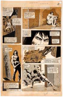 John Buscema and Tony DeZuniga Savage Sword Of Conan #32 Story Page 25 Original Art (Marvel, 1978).... | Heritage