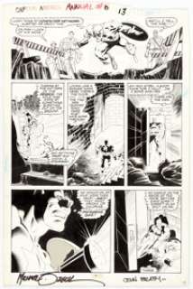 Mike Zeck and John Beatty Captain America Annual #8 Page 13 Original Art (Marvel, 1986).... | Heritage
