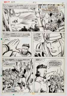 John Buscema and Tony DeZuniga Mighty Thor Annual #5 Story Page 19 Original Art (Marvel, 1976).... | Heritage