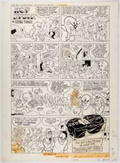 Warren Kremer (attributed) Hostess Cup Cakes Advertisement Complete 1-Page Hot Stuff Story Original Art (Harvey Co... | Heritage