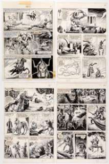 Alfredo Alcala The Savage Sword of Conan #83 Partial Story Original Art Group of 6 (Marvel, 1982).... (Total: 6 Items) | Heritage