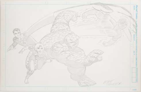  - Mike Parobeck - Fantastic Four Illustration Original Art (undated)....