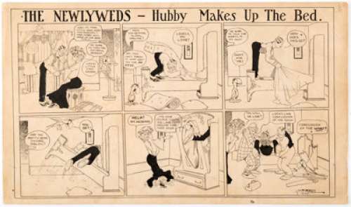 George McManus The Newlyweds Sunday Comic Strip Original Art (1900s). ... | Heritage