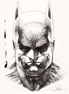 Jim Lee Batman Signed Speciality Illustration Original Art (undated).... | Heritage