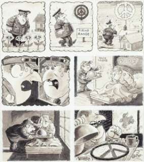 Al Jaffee MAD #145 Complete 1-Page "Hawks & Doves" Story Original Art (EC Comics, 1971). ... | Heritage