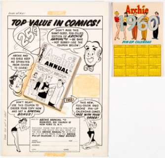 Harry Lucey Archie #102-#103 Complete 1-Page Advertisement Original Art (Archie Comics, 1959).... (Total: 2 Original Art) | Heritage