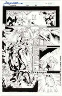 Cedric Nocon and Chad Hunt X-Men #60 Story Page 6 Original Art (Marvel, 1997)....