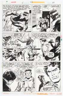 George Tuska and Vince Colletta Power Man #28 Story Page 6 Original Art (Marvel, 1975).... | Heritage