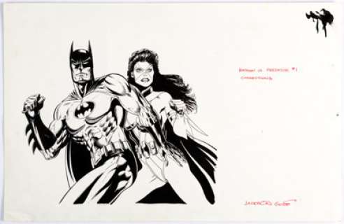 Jackson Guice Batman versus Predator II: Bloodmatch #1 Cover Corrections Original Art (DC/ Dark Horse Comics, - | Heritage