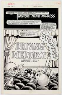 Marie Severin What The--?! #21 Complete 7-Page Story "Driving Medoozy" Original Art (Marvel, 1992). The - | Heritage