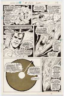 Curt Swan and Murphy Anderson Action Comics #427 Story Page 11 Original Art (DC, 1973). Superman is thrown quite - | Heritage