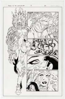 Christian Zanier, Keu Cha, and others Tales of the Witchblade #7 Story Page Original Art (Image, 1999). This -