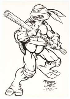 Peter Laird - Donatello (TMNT) Illustration Original Art (1985). Great illustration of Donatello from the Teenage - | Heritage