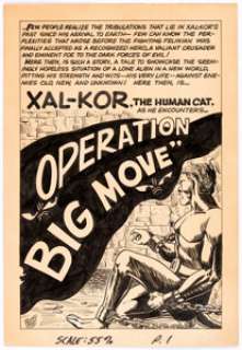 Richard "Grass" Green Star-Studded Comics #8 Complete 12-Page Story Xal-Kor Original Art (Texas Trio, - | Heritage