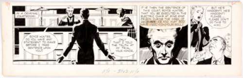 Alex Raymond Rip Kirby Daily Comic Strip Original Art dated 9-7-53 (King Features Syndicate, 1953). The judge is - | Heritage