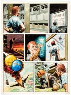 Don Lawrence Look and Learn #694 "Trigan Empire" Painted Story Page 10 Original Art dated 5-3-75 (IPC, -