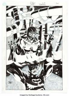 Kelley Jones Batman #519 Cover Re-creation Original Art (2014). The Dark Knight gets caught in the deadly web of - | Heritage