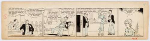 Chic Young | Blondie Daily Comic Strip Original Art dated 2-23-33 (King Features Syndicate, 1933). | Heritage