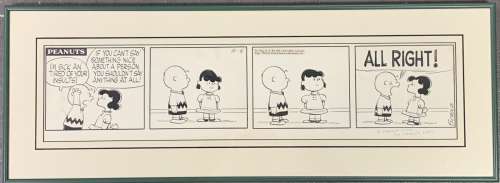 Charles Schulz. Original Peanuts Comic Daily. | Weiss Auctions