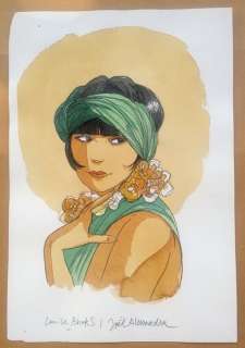 Alessandra, Joël | Aquarelle originale  - Louise, le venin du scorpion. | Catawiki