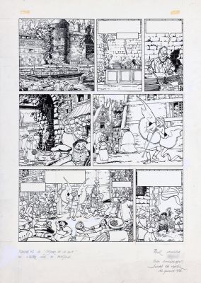 De Moor (Johan) | Gaspard de la nuit, planche n°42 à l’encre de… | AZ auction