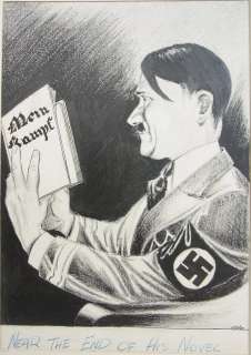 40: William O’Brien Depiction Circa 1945 Hitler Nearing | Hess Fine Auctions