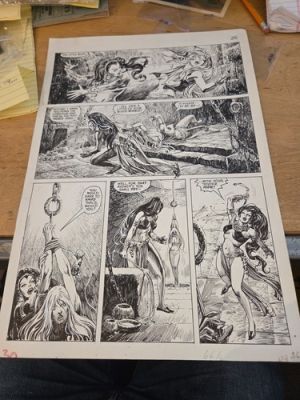Savage Sword Conan #20 p 30 Original Art John Buscema Alfredo Alcala GGA Bondage | eBay US