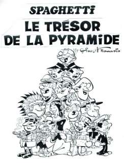Attanasio | SPAGHETTI Le trésor de la pyramide rouge Dessin original Ã  l’encre | Kahn et Associés