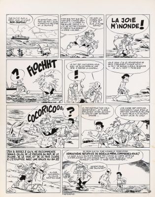 Godard | Lot 086bis - Norbert et Kari, planche n°13 à l’encre de… | AZ auction