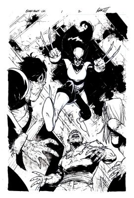 Robert Gill - X-Men Blood Hunt #1 Splash (Wolverine Attacks!)